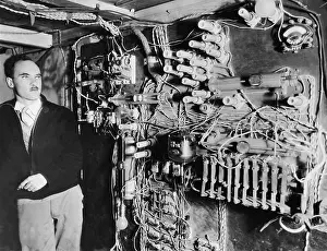 Detected: Carl Anderson in a mobile laboratory, 1935