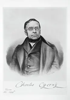 Czerny: Carl Czerny, engraving