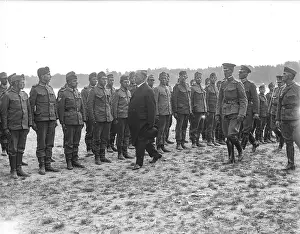 Werian: Carl Vaugoin inspecting soldiers