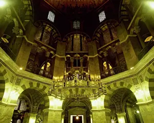 Palatine: Carlolingian art. Germany. Aachen Cathedral. Palatine Chapel