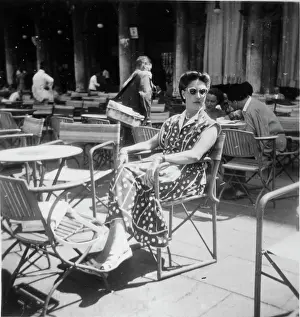 Carly: Carly at a cafe in Venice, Italy