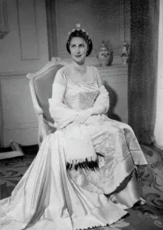 Baroness: Carly in her Coronation dress