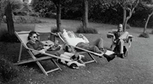 Deckchairs: Carly and Peter Thorneycroft, Chepstow, Wales