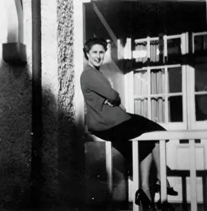 Carly: Carly sitting on a rail