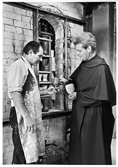 Pinero: Carmelite potter and Brother Michael, Aylesford Priory, Kent