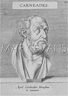 Sceptic: Carneades of Cyrene, Greek philosopher