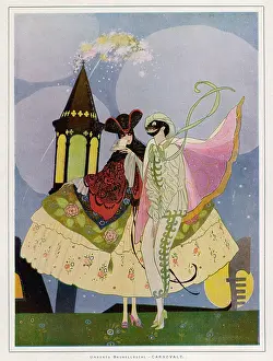 Carnivals: Carnival characters in Venice, Italy