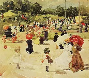 Prendergast: Carnival, Franklin Park, Boston