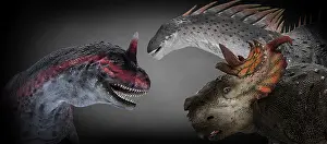 Spiked: Carnotaurus, Amargasaurus, and Pachyrhinosaurus dinosaurs