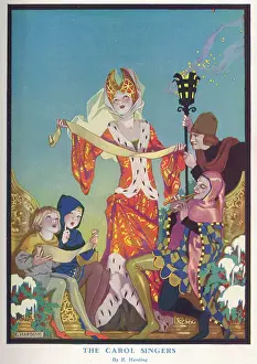 The Carol Singers by Elsie Harding