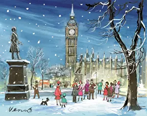 Carol Singers in Parliament Square