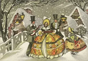 Snowstorm: Carolers in Snow
