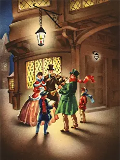 Violinists: Carolers and Violins