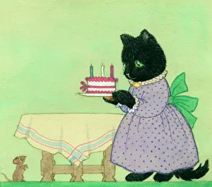 Teatime: Caroline has a cake