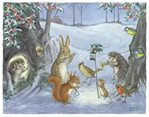 Carolling: Carolling animals by Molly Brett