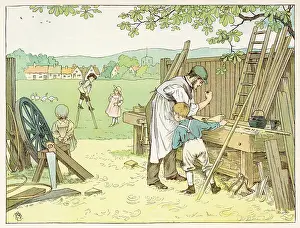 Stilts: CARPENTER WORKS OUTSIDE