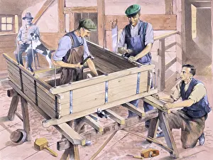 Vices: Carpenters building a wagon