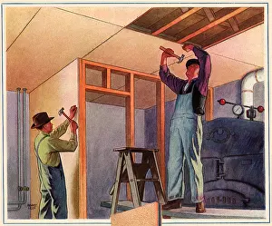 Basement: Carpenters at Work