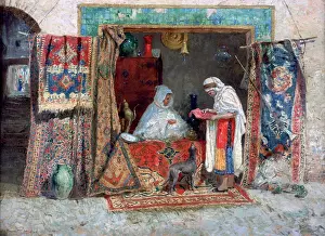 Orientalist: Carpet Merchant Artist: Addison Thomas Millar