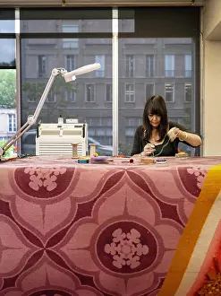 Conservator: Carpet restoration workshop, Mobilier National, Paris