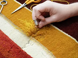 Conservator: Carpet restoration workshop, Mobilier National, Paris
