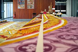 Conservator: Carpet restoration workshop, Mobilier National, Paris