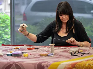 Conservator: Carpet restoration workshop, Mobilier National, Paris