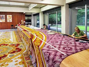 Conservator: Carpet restoration workshop, Mobilier National, Paris