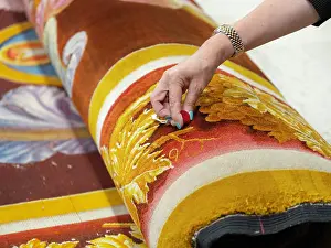 Conservator: Carpet restoration workshop, Mobilier National, Paris