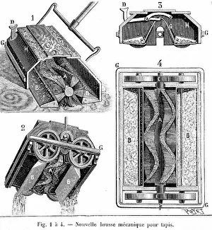 Sweeper: Carpet sweeper or Bissell, introduced from the