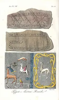 Runic: Carpet tapestry and Runic inscriptions of the Vikings
