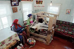 Udmurtia: Carpet weaving, 1990