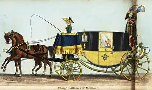 Fores: Carriage of the Charge d'Affaires of Mexico in