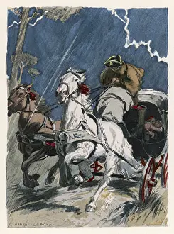 Terrified: CARRIAGE IN STORM