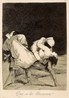 Capricho: They carried her off!. Capricho plate 8