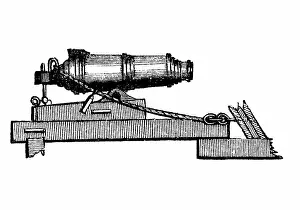 Carron: Carronade, short piece of naval ordnance with