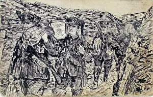 1190: Carrying rations up the communication trench