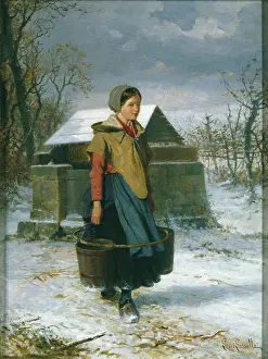 Lassalle: Carrying Water in a Winter Landscape