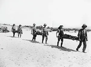 Stretchers: Carrying wounded WWI