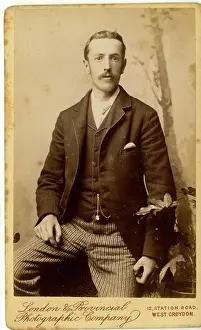 Croydon: Carte de visite - young man, Croydon