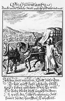 Weigel: Carter with his car, 1698