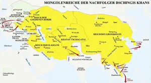 Tatars: carthography, historical maps, middle ages, Mongolian