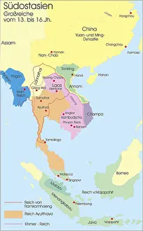 Khmer: carthography, historical maps, modern times