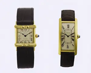 Classy: Two Cartier wristwatches