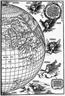 Globes: cartography, globes, Eastern hemisphere, with