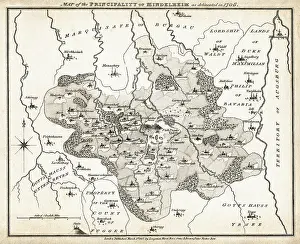 Mindelheim: cartography, historical maps, map of the Principality