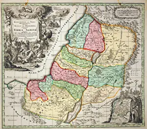 Matthaeus: cartography, maps, ancient Israel, copper engraving