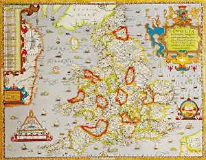 1579: cartography, maps, Great Britain, England during