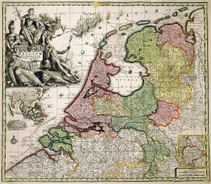 Groningen: cartography, maps, Netherlands and colonies in