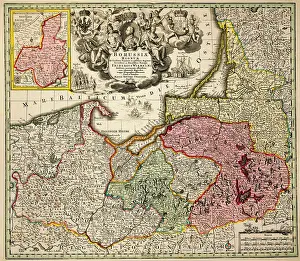 Matthaeus: cartography, maps, Prussia, copper engraving